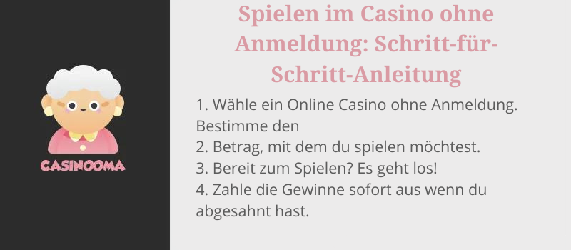 Spielen im Casino ohne Anmeldung: Schritt-für-Schritt-Anleitung